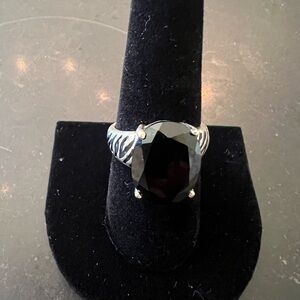 Elegant Black Onyx Sterling Silver Ring